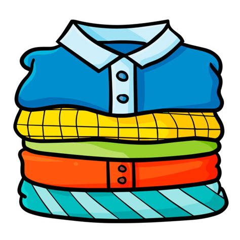 folded clothes clip art.